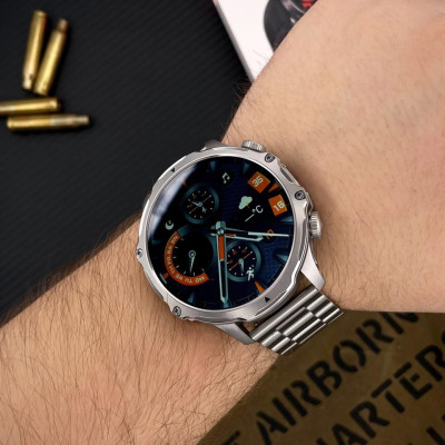 Розумний годинник Modfit Tactic Blaze Silver Steel + ремінець в подарунок