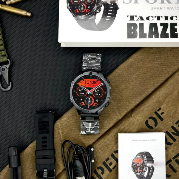Смарт часы Modfit Tactic Blaze Black Steel фото 10