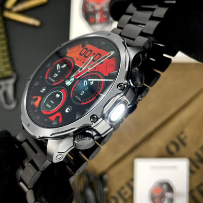 Розумний годинник Modfit Tactic Blaze Black Steel + ремінець в подарунок