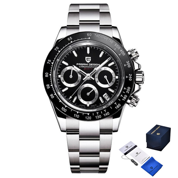 Мужские часы Pagani Design PD-1644 Silver-Black фото 1