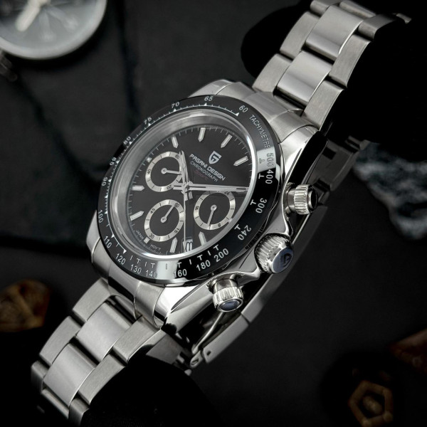 Чоловічий годинник Pagani Design PD-1644 Silver-Black фото 5