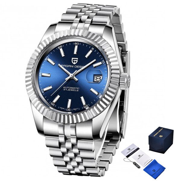 Чоловічий годинник Pagani Design PD-1645 Silver-Blue фото 1