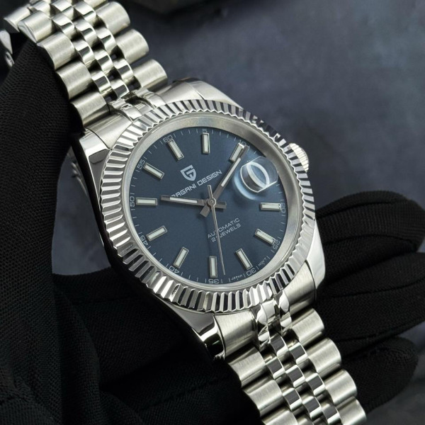 Чоловічий годинник Pagani Design PD-1645 Silver-Blue фото 6