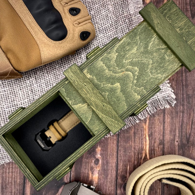 Коробка деревянная Константа Зеленая