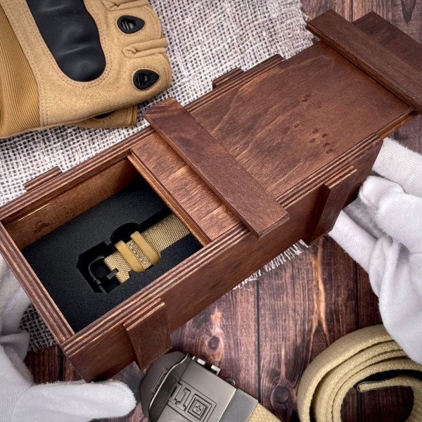 Коробка деревянная Константа Коричневая фото 4