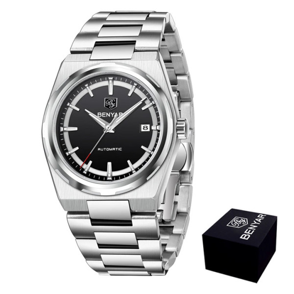 Чоловічий годинник Benyar BY-5203 Silver-Black фото 1