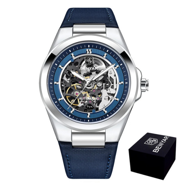 Чоловічий годинник Benyar BY-5207 Blue-Silver-Blue фото 1