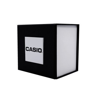 Подарочная картонная коробка для часов чёрно-белая Casio