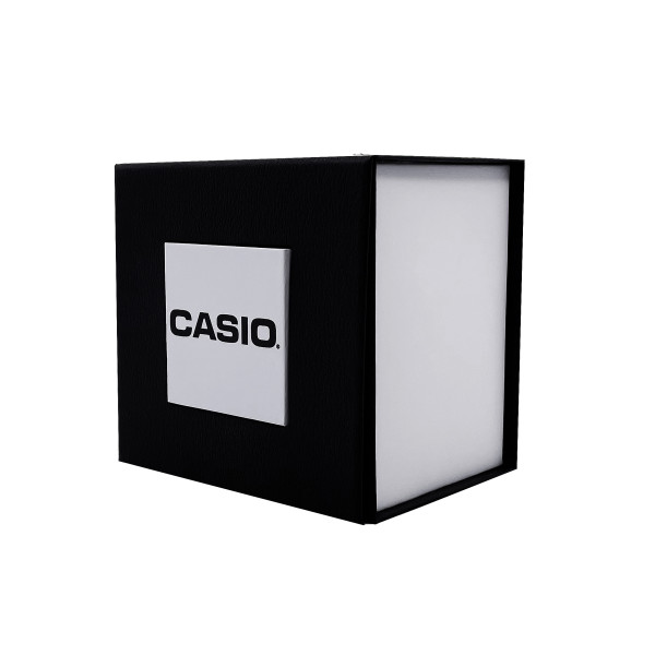 Подарункова картонна коробочка для годинника чорно-біла Casio фото 1