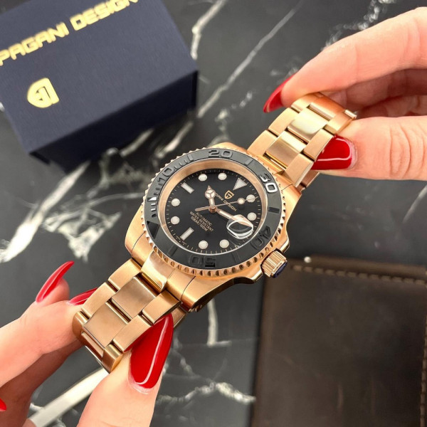 Мужские часы Pagani Design PD-1651 Gold-Black фото 6