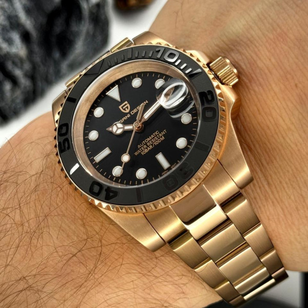 Мужские часы Pagani Design PD-1651 Gold-Black фото 3