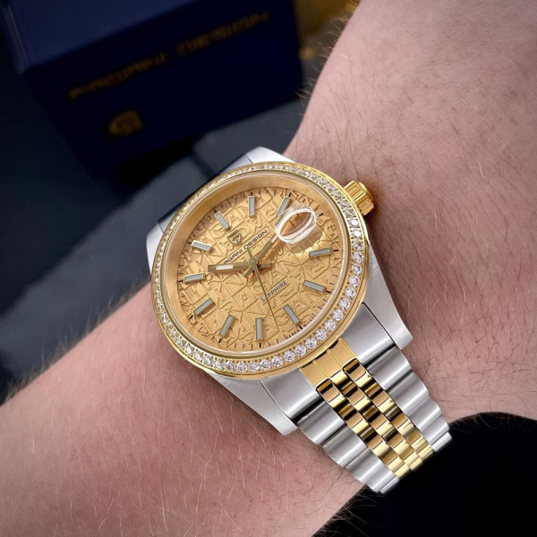 Мужские часы Pagani Design PD-1794M Silver-Gold-Gold фото 11