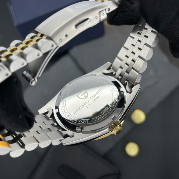 Мужские часы Pagani Design PD-1794M Silver-Gold-Gold фото 8