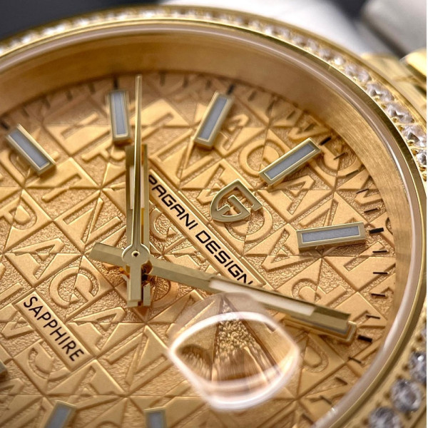 Чоловічий годинник Pagani Design PD-1794M Silver-Gold-Gold фото 10