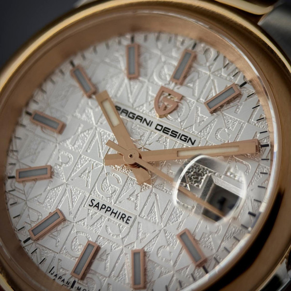 Мужские часы Pagani Design PD-1794M Silver-Rose Gold-White фото 6