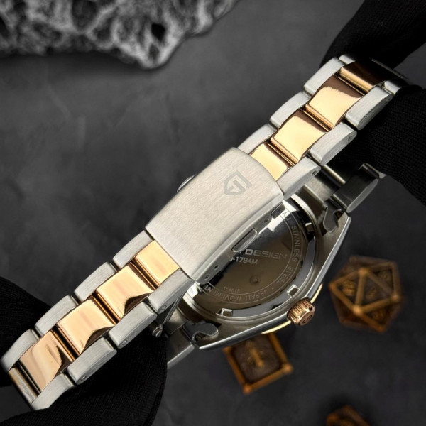 Чоловічий годинник Pagani Design PD-1794M Silver-Rose Gold-White фото 5