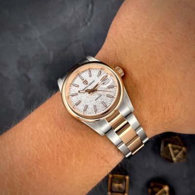 Pagani Design PD-1794M Silver-Rose Gold-White