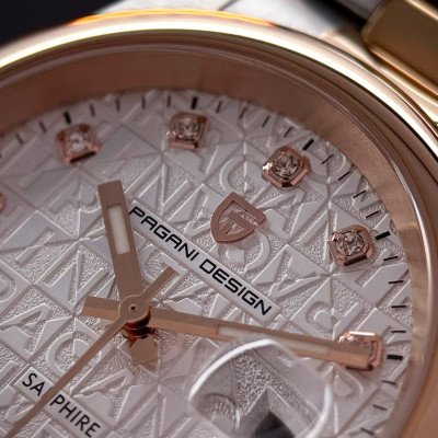 Pagani Design PD-1794M Silver-Rose Gold-White