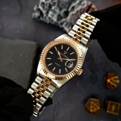 Pagani Design PD-1794M Silver-Rose Gold-Black