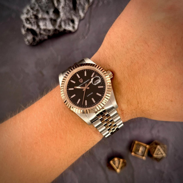 Чоловічий годинник Pagani Design PD-1794M Silver-Rose Gold-Black фото 11