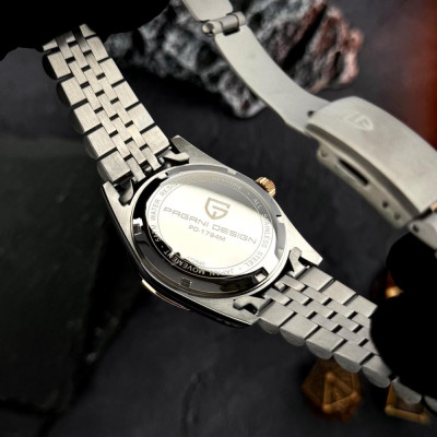 Pagani Design PD-1794M Silver-Rose Gold-Black