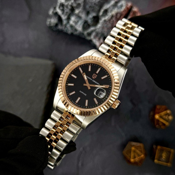 Чоловічий годинник Pagani Design PD-1794M Silver-Rose Gold-Black фото 4