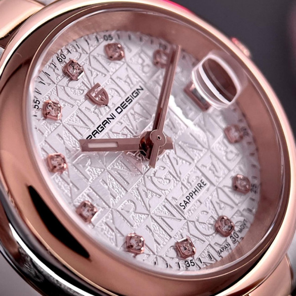 Жіночий годинник Pagani Design PD-1794L Silver-Rose Gold-White фото 6
