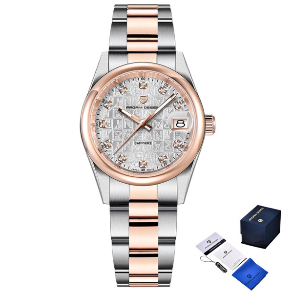 Женские часы Pagani Design PD-1794L Silver-Rose Gold-White фото 1