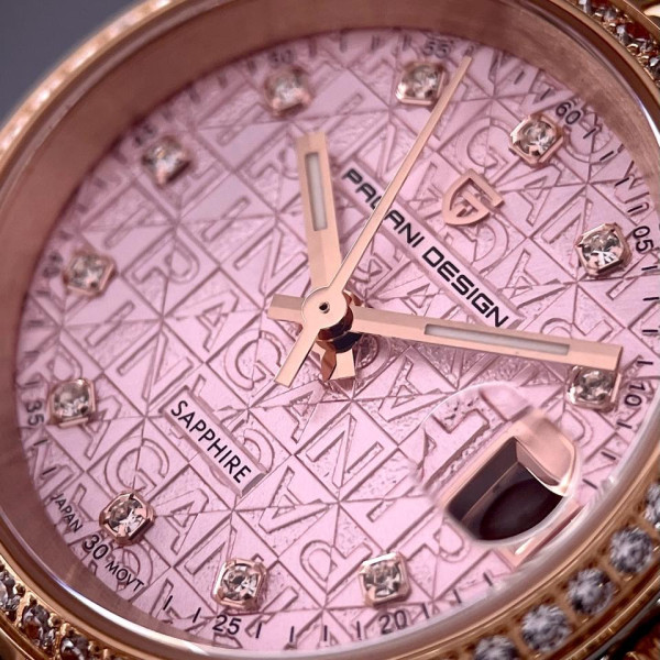 Женские часы Pagani Design PD-1794L Silver-Rose Gold-Pink фото 8