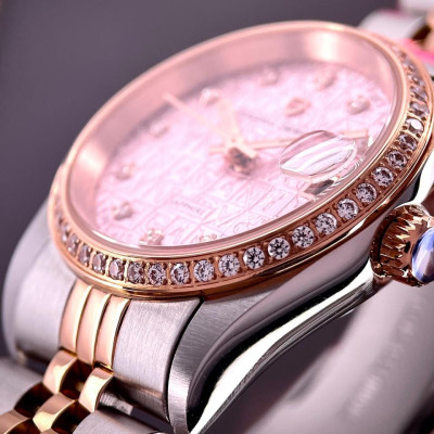 Pagani Design PD-1794L Silver-Rose Gold-Pink