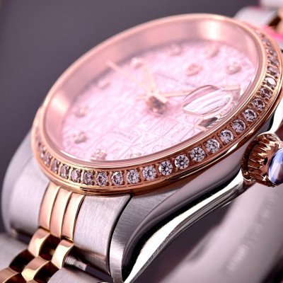 Pagani Design PD-1794L Silver-Rose Gold-Pink