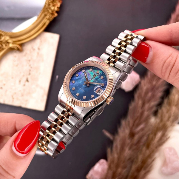 Жіночий годинник Pagani Design PD-1794L Silver-Rose Gold-Blue фото 3