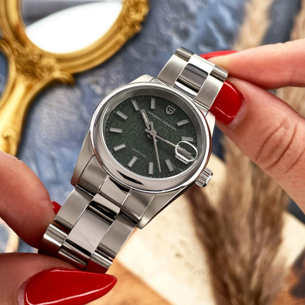 Жіночий годинник Pagani Design PD-1794L Silver-Green фото 3