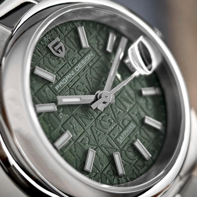 Жіночий годинник Pagani Design PD-1794L Silver-Green