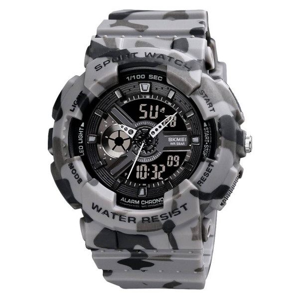 Мужские часы Skmei 1689CMGY camo gray фото 1