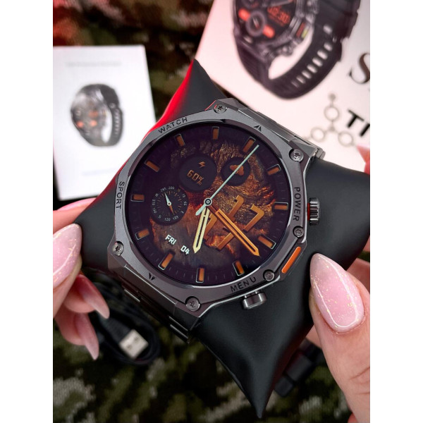 Смарт часы Modfit Titan-X Black Steel фото 7