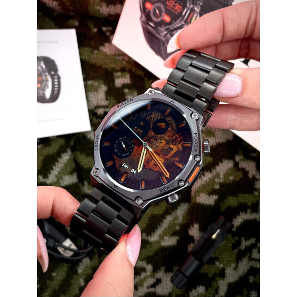 Смарт часы Modfit Titan-X Black Steel фото 12