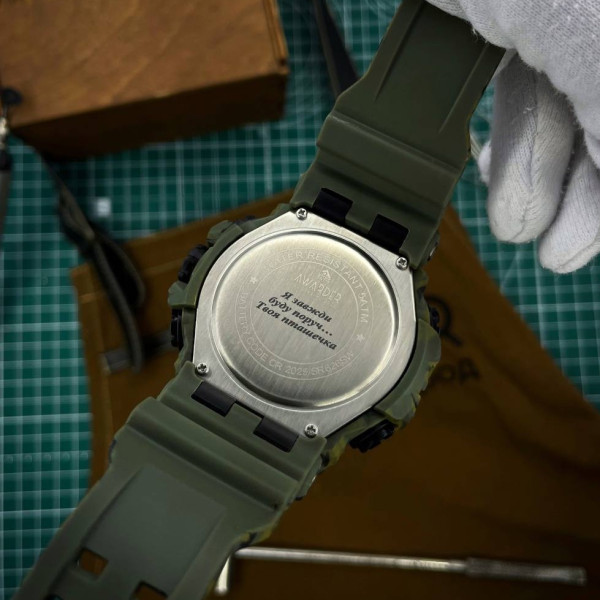 Персональная лазерная гравировка на часах (собственные надписи, цитаты, символы, даты) фото 16