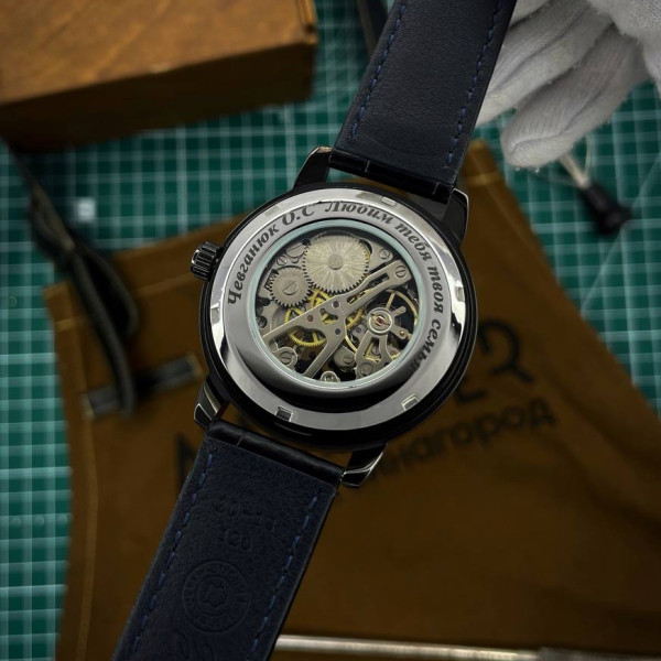 Персональная лазерная гравировка на часах (собственные надписи, цитаты, символы, даты) фото 6