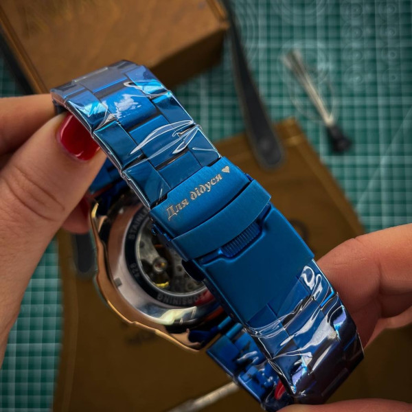 Персональная лазерная гравировка на часах (собственные надписи, цитаты, символы, даты) фото 14