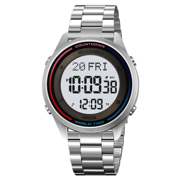 Спортивные мужские часы Skmei 2412SSI Silver Steel фото 1