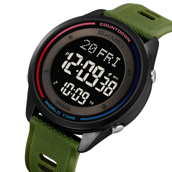 Спортивные мужские часы Skmei 2348AG Army Green фото 4