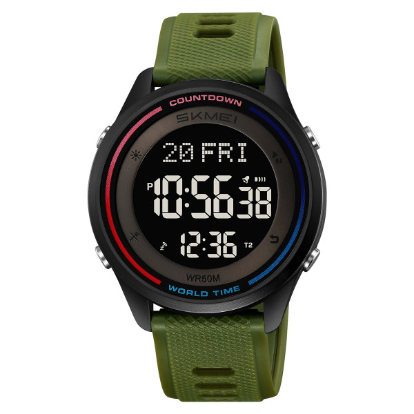 Спортивний чоловічий годинник Skmei 2348AG Army Green фото 1