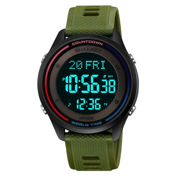 Спортивний чоловічий годинник Skmei 2348AG Army Green фото 3