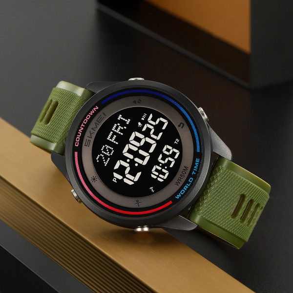 Спортивний чоловічий годинник Skmei 2348AG Army Green фото 6