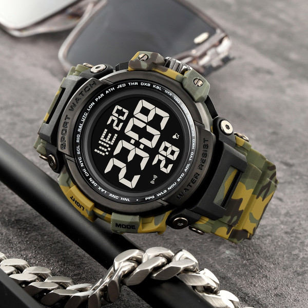 Спортивний чоловічий годинник Skmei 2422CMGN Camo Green фото 6