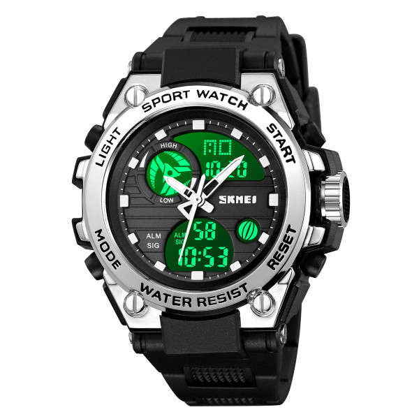 Спортивные мужские часы Skmei 2360BKSI Black-Silver фото 3