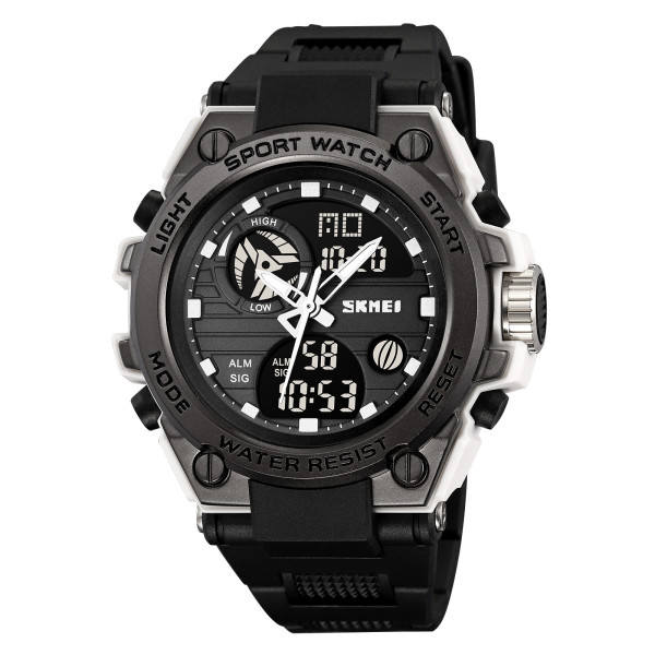 Спортивний чоловічий годинник Skmei 2360WTBK White-Black фото 1
