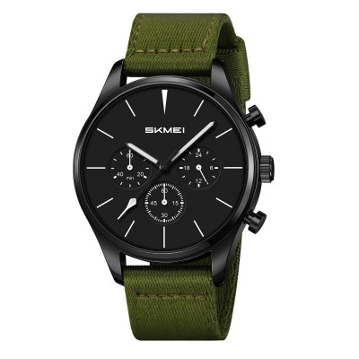 Спортивний чоловічий годинник Skmei 2367BKAG Black-Army Green