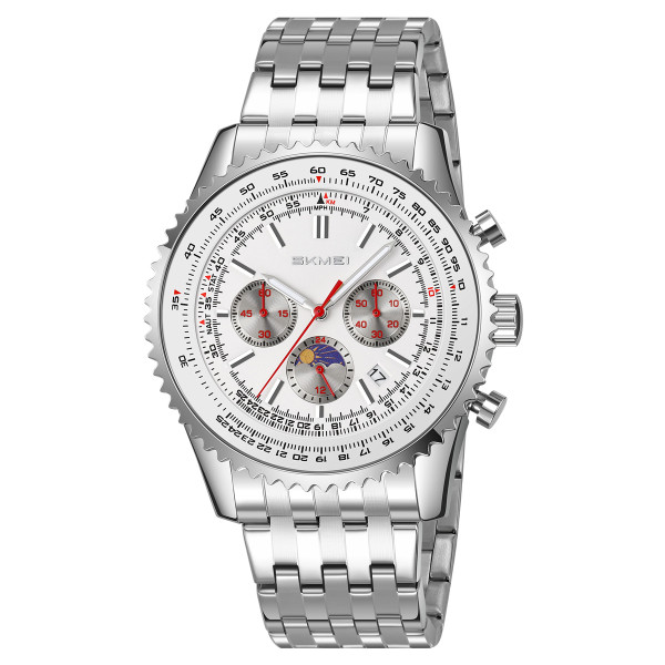 Класичний жіночий годинник Skmei 9348SI Silver фото 1